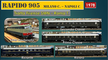Treno Rapido 905 Milano Centrale Napoli Centrale 1978