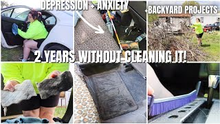 EXTREME SPRING CLEANING MY 20-YEAR-OLD CAR I HAVEN'T CLEANED IN 2 YEARS / BACKYARD PROJECTS