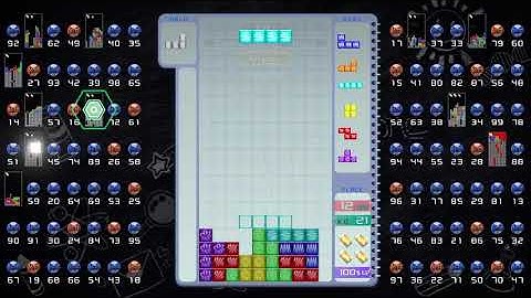 i got another all clear in tetris 99 CPU battle!!!