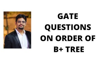 197. gate questions on order of B+ tree