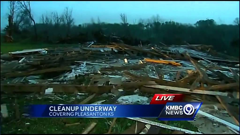 Tornado flattens old church in Linn County, Kansas YouTube