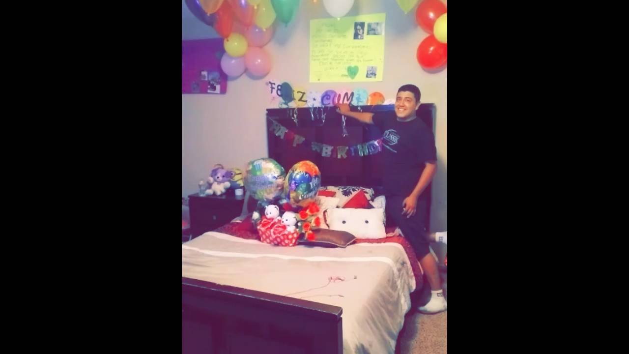 decoracion de habitaciones para cumpleanos mi novio