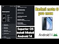 Superior OS maitoll device How to install Android 14 in miatoll redmi note 9 pro max Superior OS