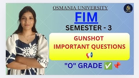 FIM || BELANGRIJKE VRAGEN || OSMANIA UNIVERSITY || SEMESTER-3 || ‎@shivanipallela
