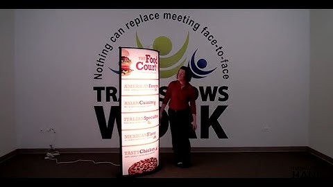 Backlit Tower Sign Display