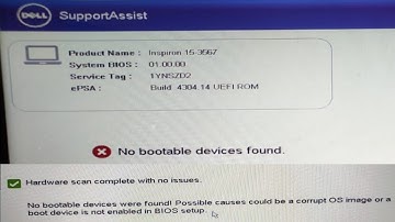 Dell Inspiron 15 No bootable devices found. #dell