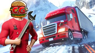 I Became a Trucker and Drove the Most DANGEROUS ROADS in Alaskan Road Truckers! screenshot 5