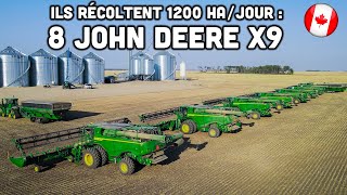 🇨🇦 Ce fermier CANADIEN achète 8 John Deere X9 sur sa ferme de 15 000ha !