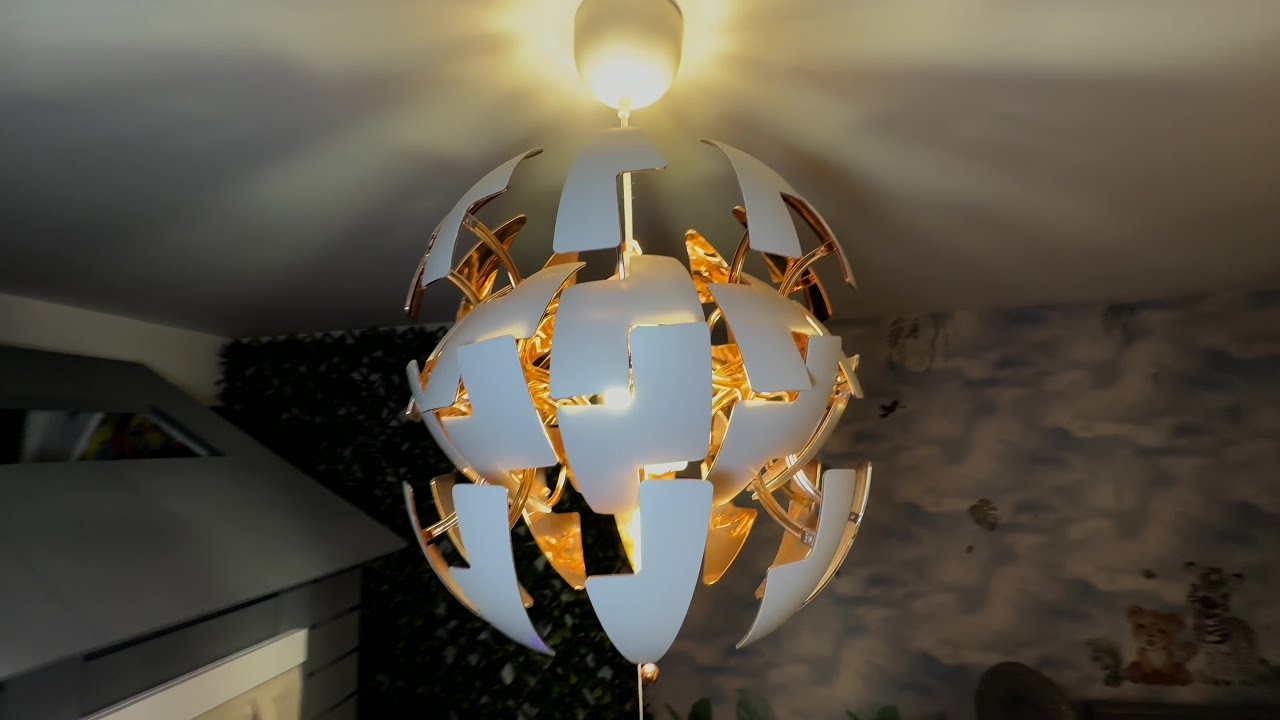 IKEA Gold Exploding Pendant Light (futuristic) - YouTube