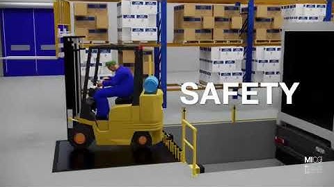 Hinge / swing lip Dock Leveller |  SAFETY FIRST | LEVEL ROTO®   Giesse Logistica x MICO