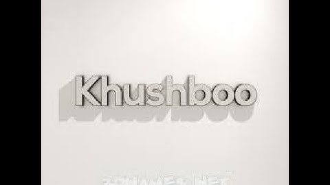 KHUshboo name status