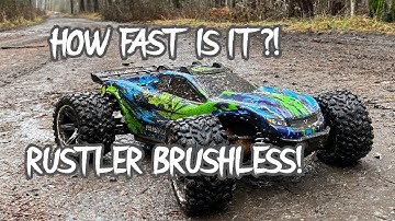 Traxxas Rustler 4x4 VXL SPEED TEST