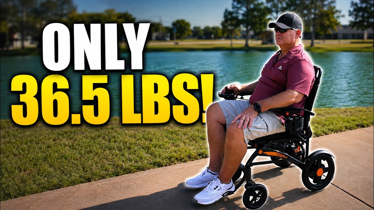 Video preview for the KERDOM DX07 electric wheelchair