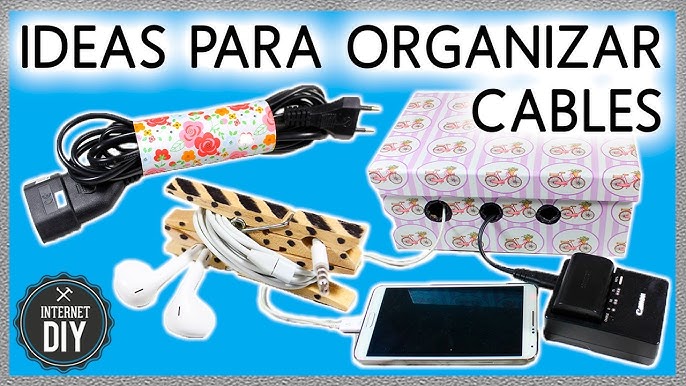 Cómo transformar una caja de madera en un organizador para cables