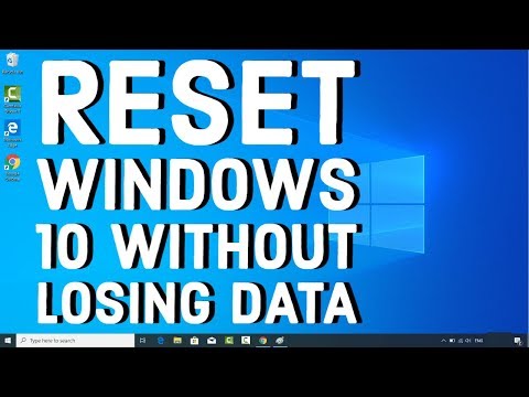 How do you reset without losing everything?