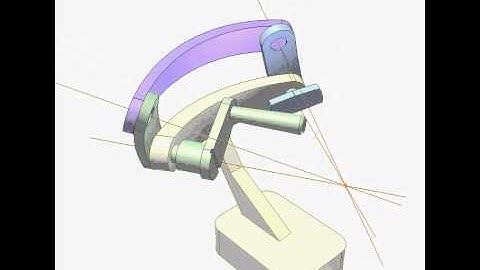 Spherical 4-bar linkage mechanism 2