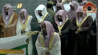 صلاة التراويح رمضان 1437هـ الليلة 25 الشيخ عبدالله الجهني من سور الاحقاف ومحمد والفتح