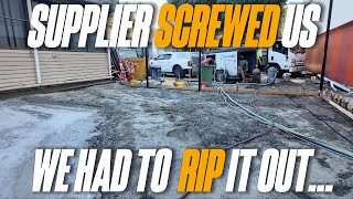 CONCRETE SUPPLIER SCREWED US | EXPOSED AGGREGATE DISASTER (FULL FIX-UP PROCESS)