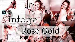 How to Edit Vintage Rose Gold - Lightroom Mobile Soft Color | Vintage Tone Preset screenshot 1