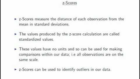 z-Scores Part 1