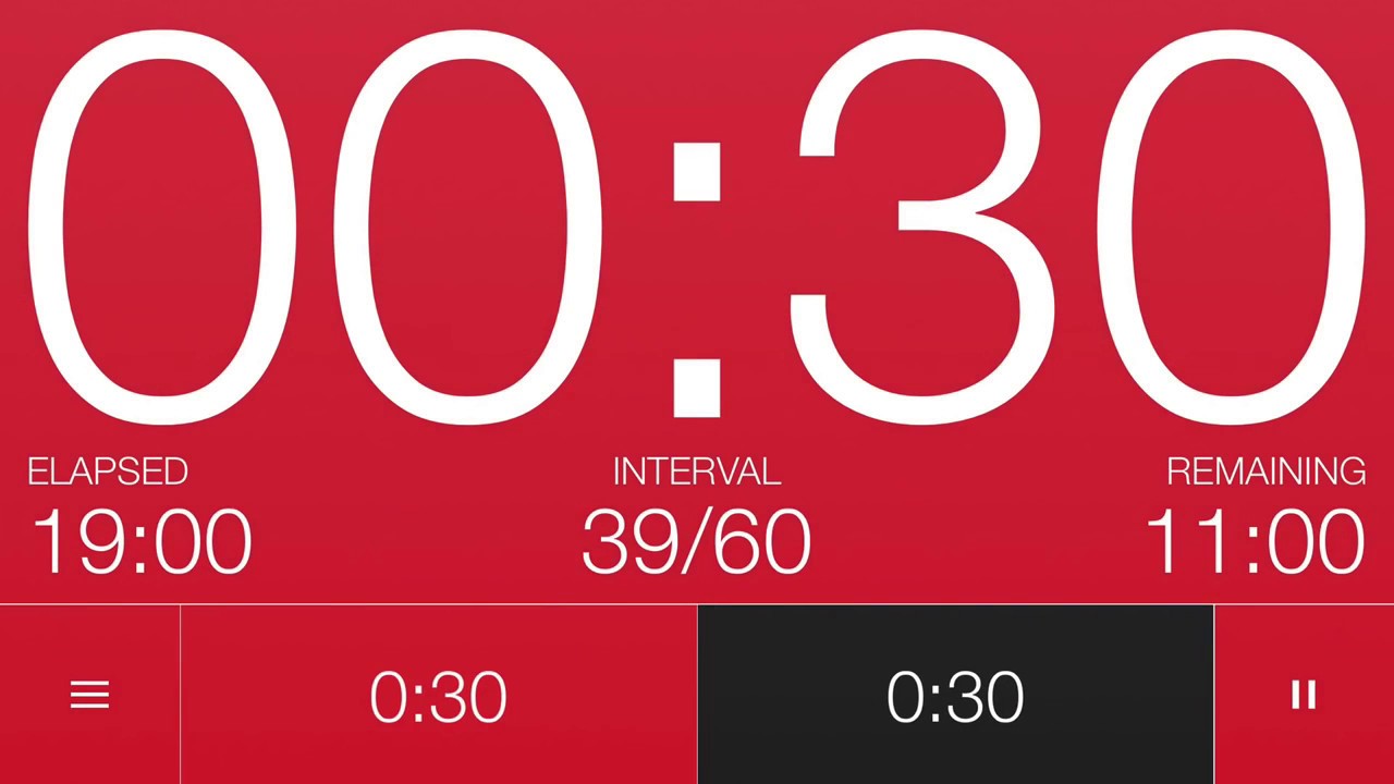 Cronômetro Intervalado 30 segundos #15 - YouTube