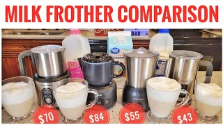 MILK FROTHER COMPARISON Secura AEVO Pansonite For Coffee Latte