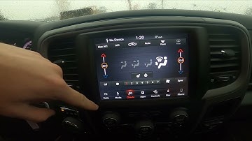 How to Enter and Manage Climate Control Menu in Dodge Ram 1500 II ( 2019 - now )