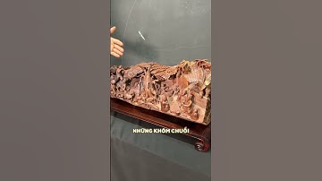 Tranh gỗ Bùi Gia điêu khắc thủ công - Tranh gỗ đục Tay #short