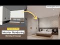 Beginner to Pro: Small Bedroom Rendering in SketchUp + Enscape