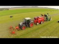 Grass Raking Baling & Wrapping in one pass | Fendt 936 Vario Black Beauty | De Buck