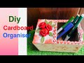 Beautiful cardboard organiser idea,diy organiser #diy #creativeclayideas #organiser