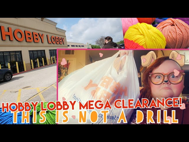 MEGA HOBBY LOBBY YARN CLEARANCE 