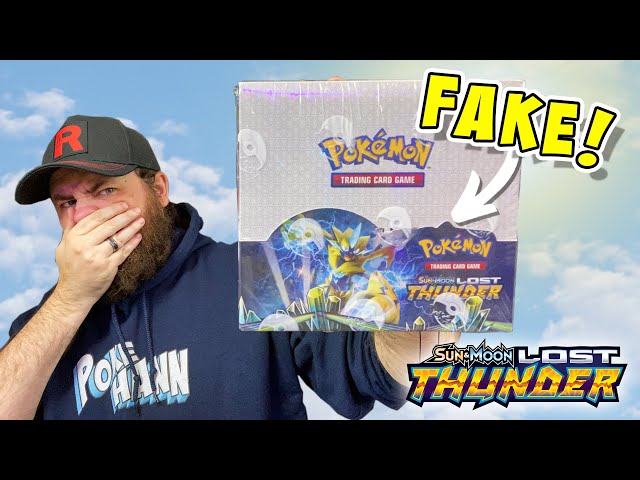 ARE THESE FAKE CARDS GOOD? Pokemon Lost Thunder Booster Box Opening - YouTube ARE THESE FAKE CARDS GOOD? Pokemon Lost Thunder Booster Box Opening - YouTube