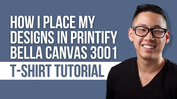 How I Place My Designs in Printify Bella Canvas 3001 T-Shirts Tutorial | Etsy Print on Demand