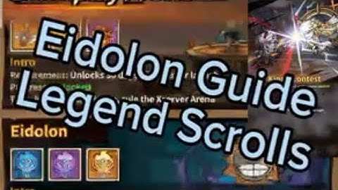 Lantern Odyssey | Legend Scrolls| Eidolon| Idle RPG | Eidolon Guide