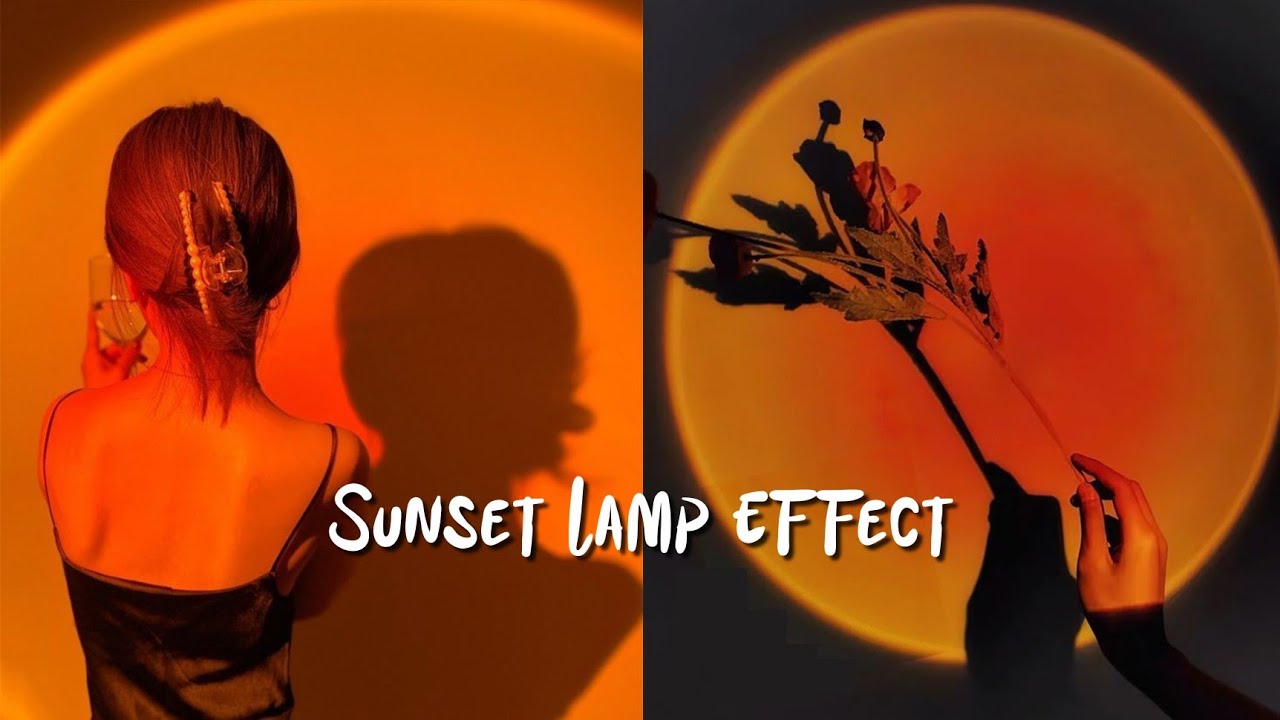 Fake sunset lamp | How to edit fake sunset lamp effect ? Sunset lamp