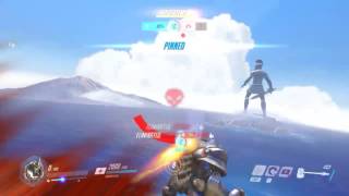 Overwatch - Competitive - Ilios - Reinhardt - Environmental Hazard - Double Kill