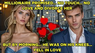 A MILLIONAIRE PROMISED NO TOUCH, NO LOVE,AND DIVORCE HERBUT BY MORNING,HE WAS ON HIS KNEES!