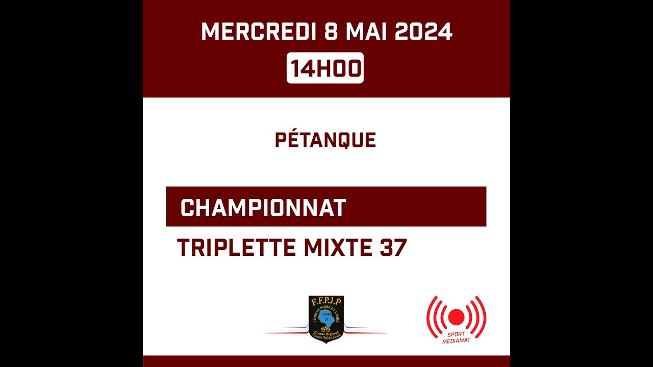 Miniature : Pétanque - Championnat Indre et Loire - Triplette Mixte - Second canal