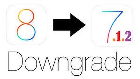 How To Downgrade From IOS 8 To IOS 7.1.2