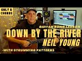 Neil Young Down By The River Acoustic Solo Guitar Song Lesson Tutorial