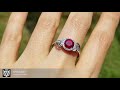 Round ruby engagement ring by 3d heraldry