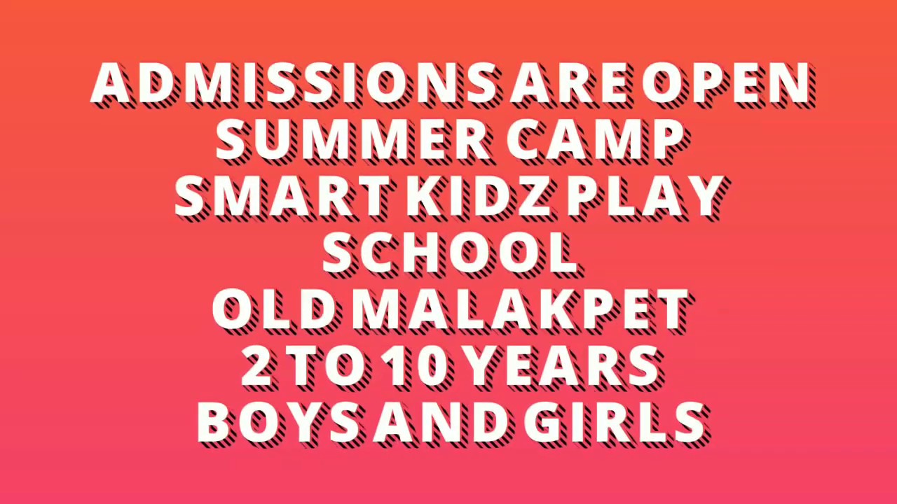 summer camp at smart kidz play school YouTube