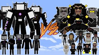 NEW SKIBIDI TV MAN vs SKIBIDI TOILET  SKIBIDI MULTIVERSE V8.7 | MINECRAFT PE BATTLE