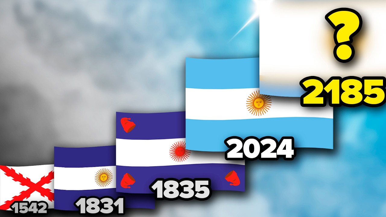ENTIRE Evolution of Argentine Flag 🇦🇷 (1542 - 2321)