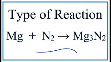 Type of Reaction for Mg + N2 = Mg3N2