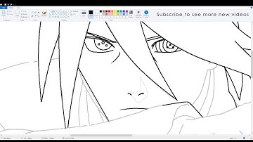 [SpeedPaint] How I Draw on MS Paint - Sasuke & Naruto