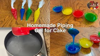Homemade Piping Gel For All Cakes|Gel Cake icing | Super Easy Piping Gel Recipe|ByFoodandRecipes