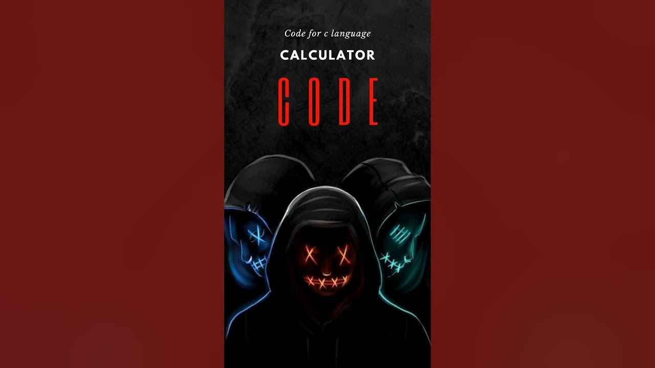 Coding C Calculator Code | SCW | #coding #shorts no.7 - YouTube image.