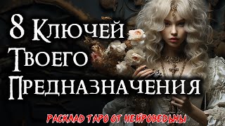 Таро: Тайна 8 ключей 🔑 Открой двери к своему будущему ❤️ Расклад на картах 🔥 Нейроведьма